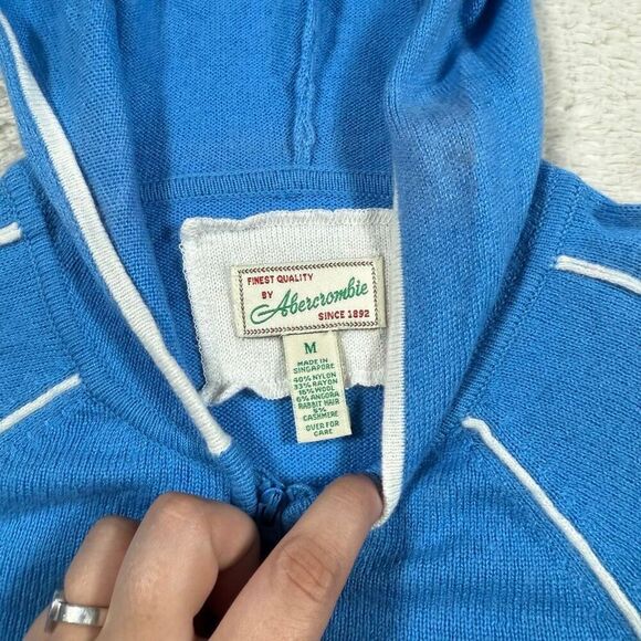 Vintage Y2K Abercrombie & Fitch Women’s Zip Up Hoodie Sweatshirt - Picture 3 of 6